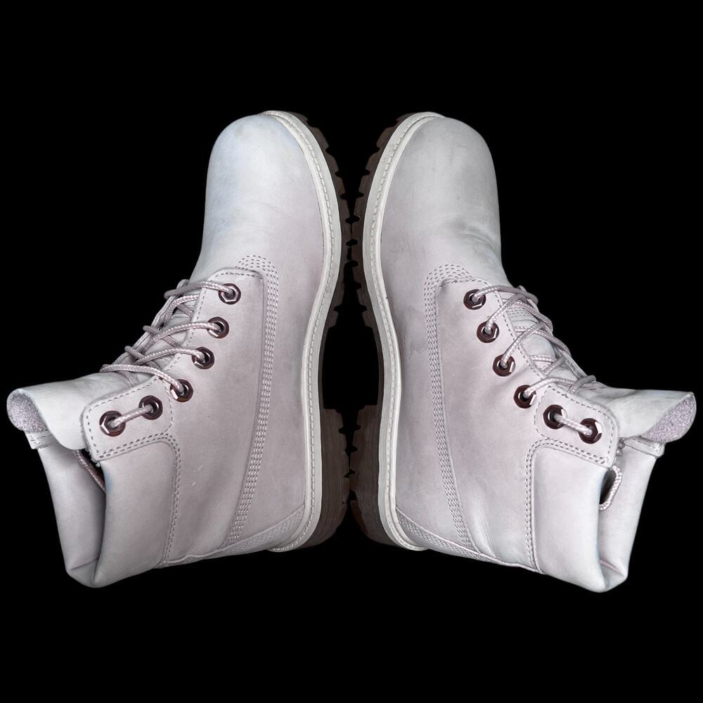 TIMBERLAND Premium Women's Size 6 Boot Cameo Rose Pink Nubuck 6" Waterproof - Picture 11 of 16